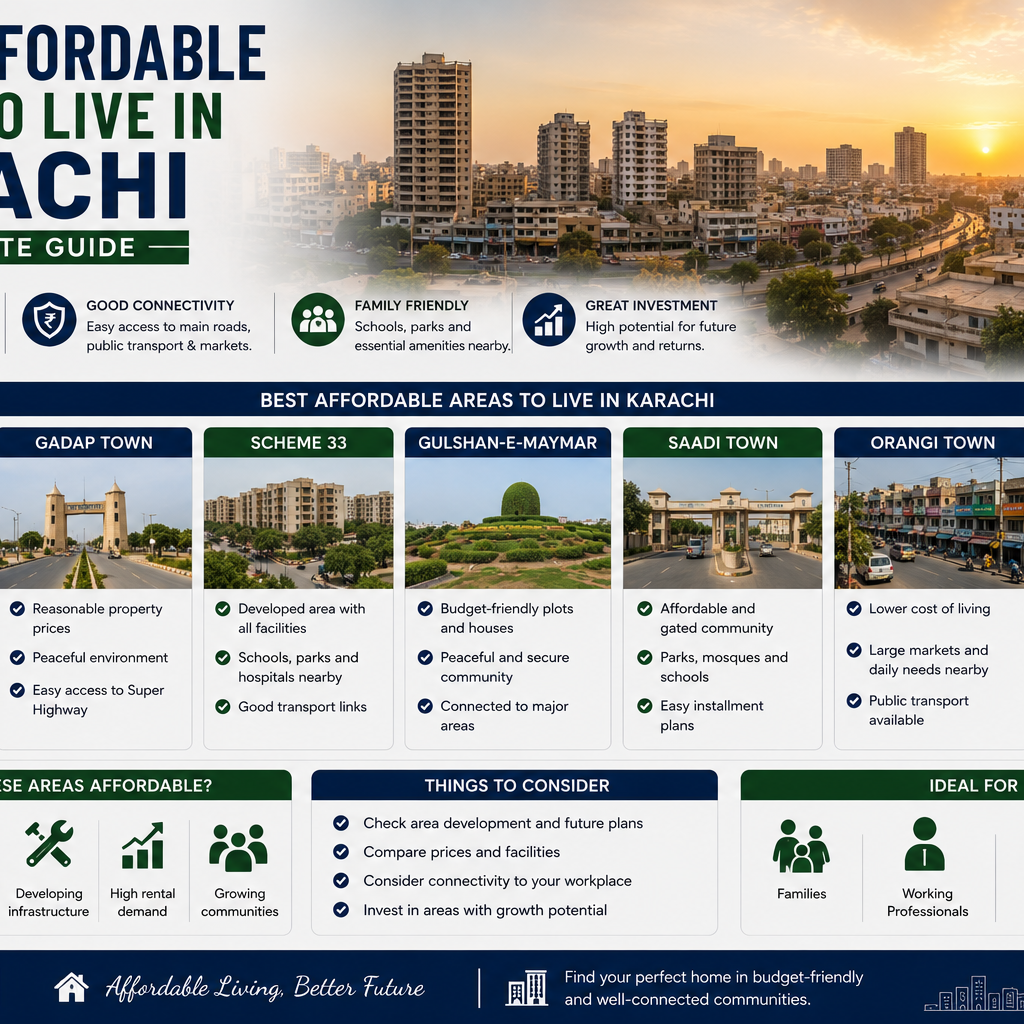 Best Affordable Areas to Live in Karachi: A Complete Guide