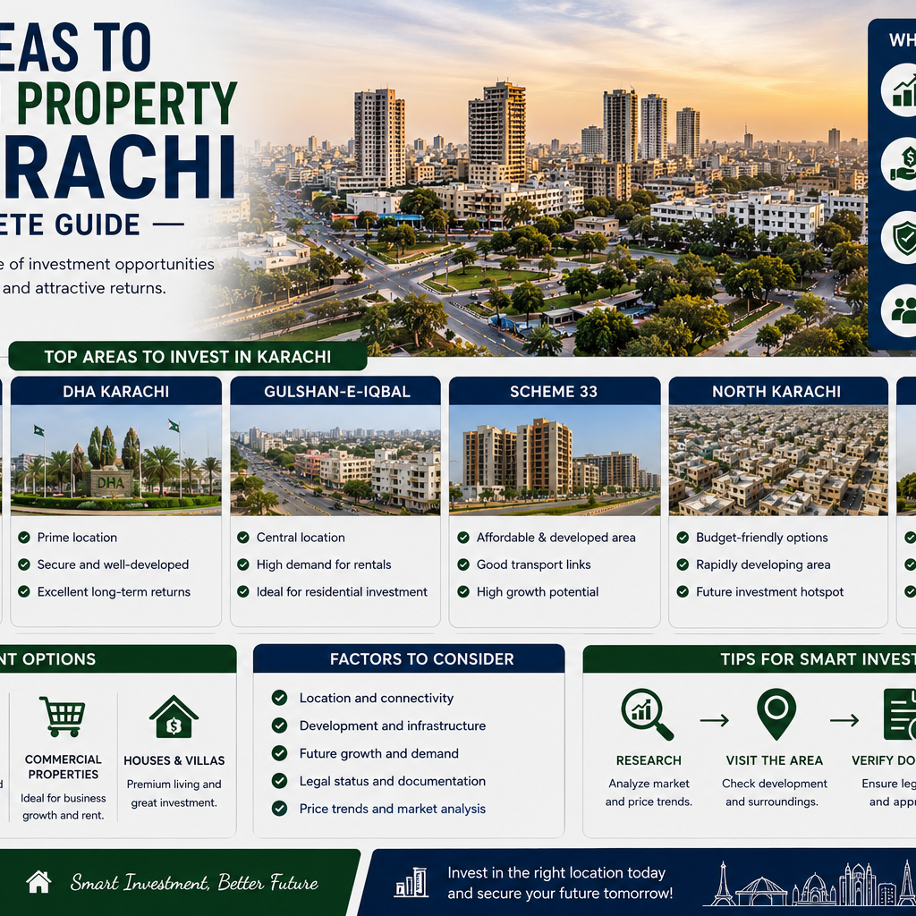 Best Areas to Invest in Property in Karachi: A Complete Guide
