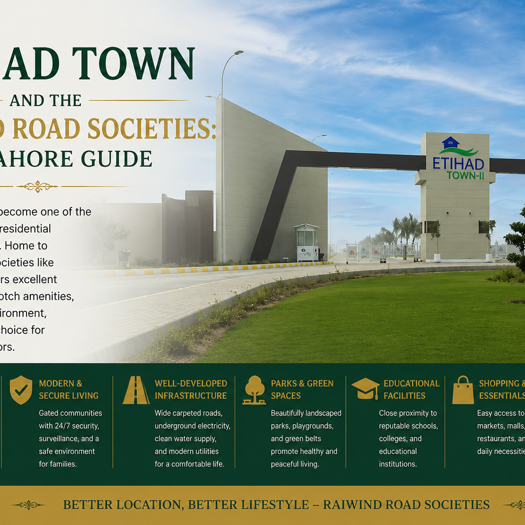 Etihad Town and the Raiwind Road Societies Guide