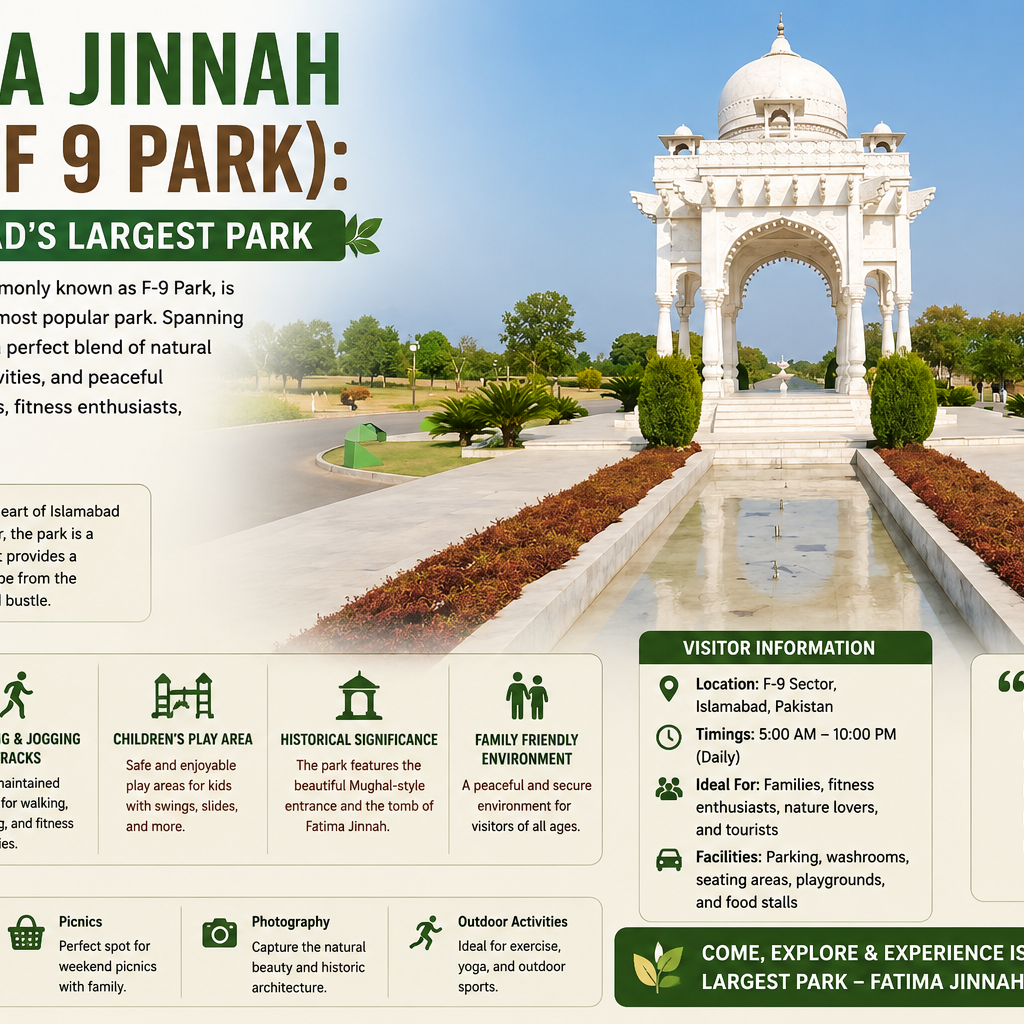 Fatima Jinnah Park (F 9 Park): Islamabad's Largest Park