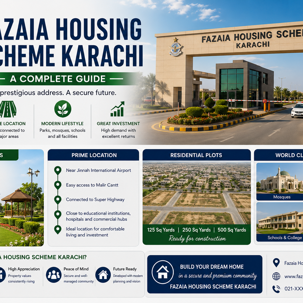 Fazaia Housing Scheme Karachi: A Complete Guide