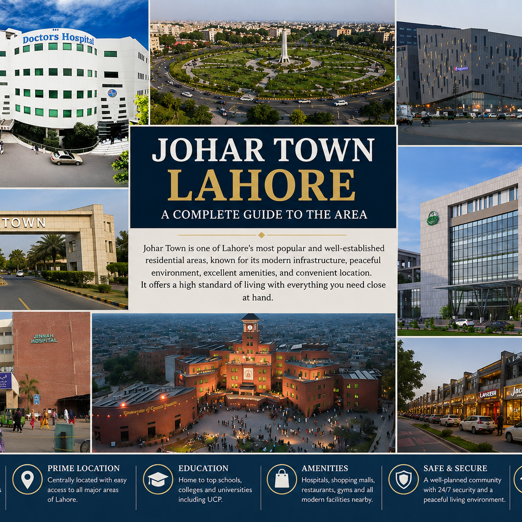 Johar Town Lahore: A Complete Guide to the Area