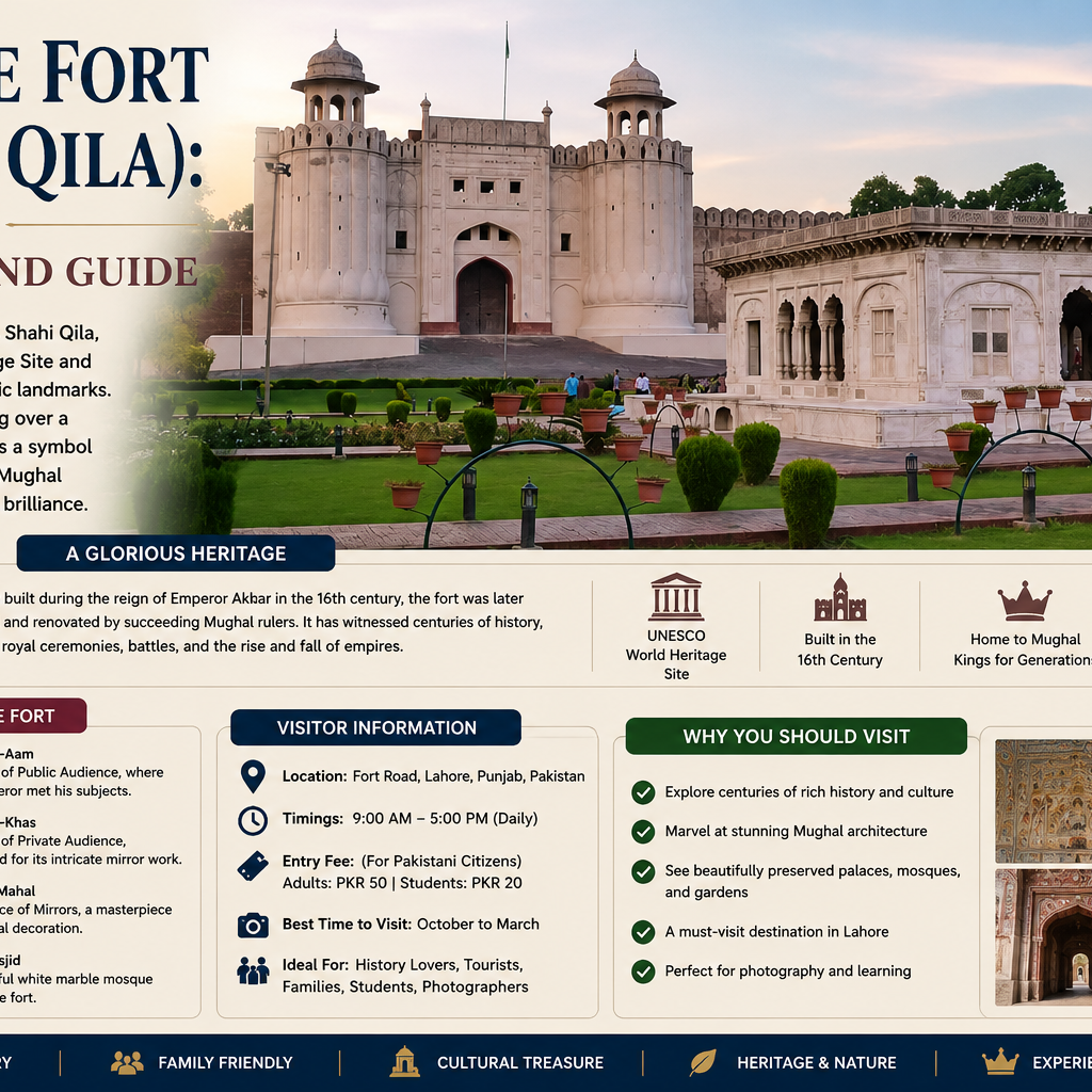 Lahore Fort (Shahi Qila): History and Guide