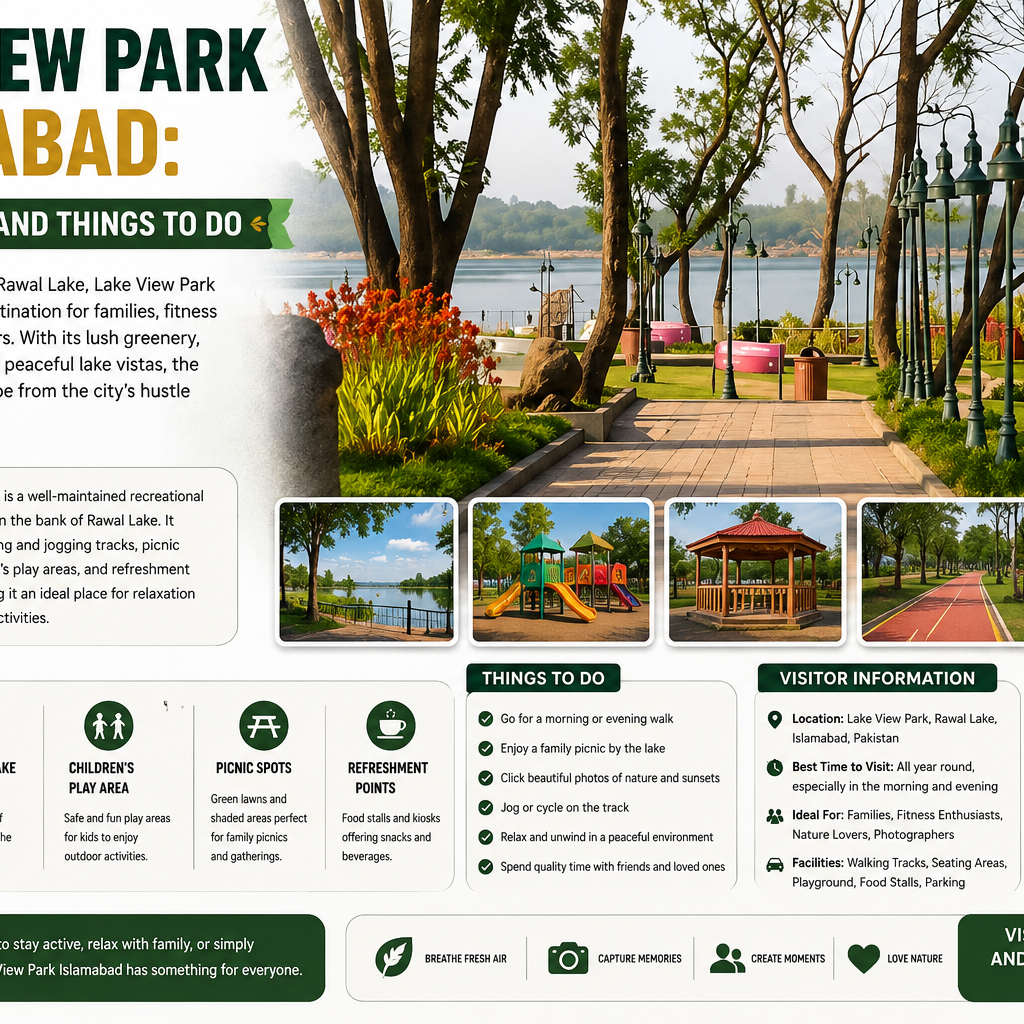 Lake View Park Islamabad: Attractions and Things to Do