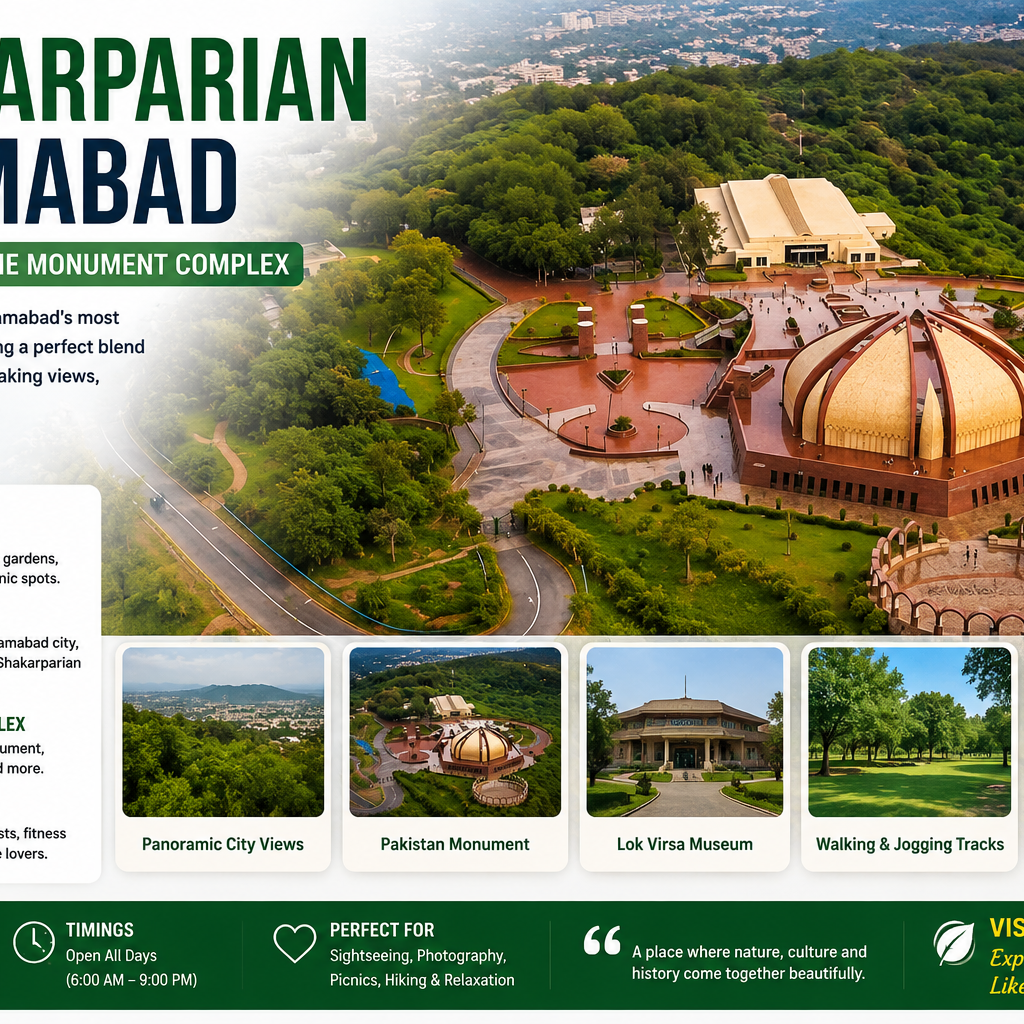 Shakarparian Islamabad: Park, Views and the Monument Complex